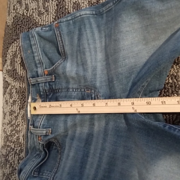 Madewell Mid Rise Stovepipe Raw Hem Slit Sides Shealy Wash Womens  27 - Picture 6 of 9